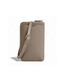 Palermo Leather Phonebag - Taupe