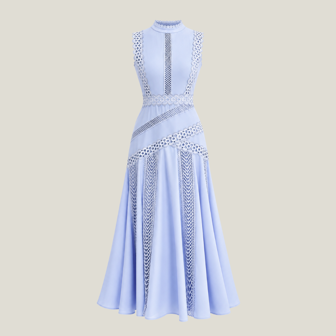 Lace-Trim Dress