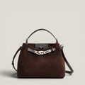 Versa-Carry Top Handle Bag in Suede