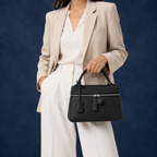 Le Zip-Top Pebbled Bag