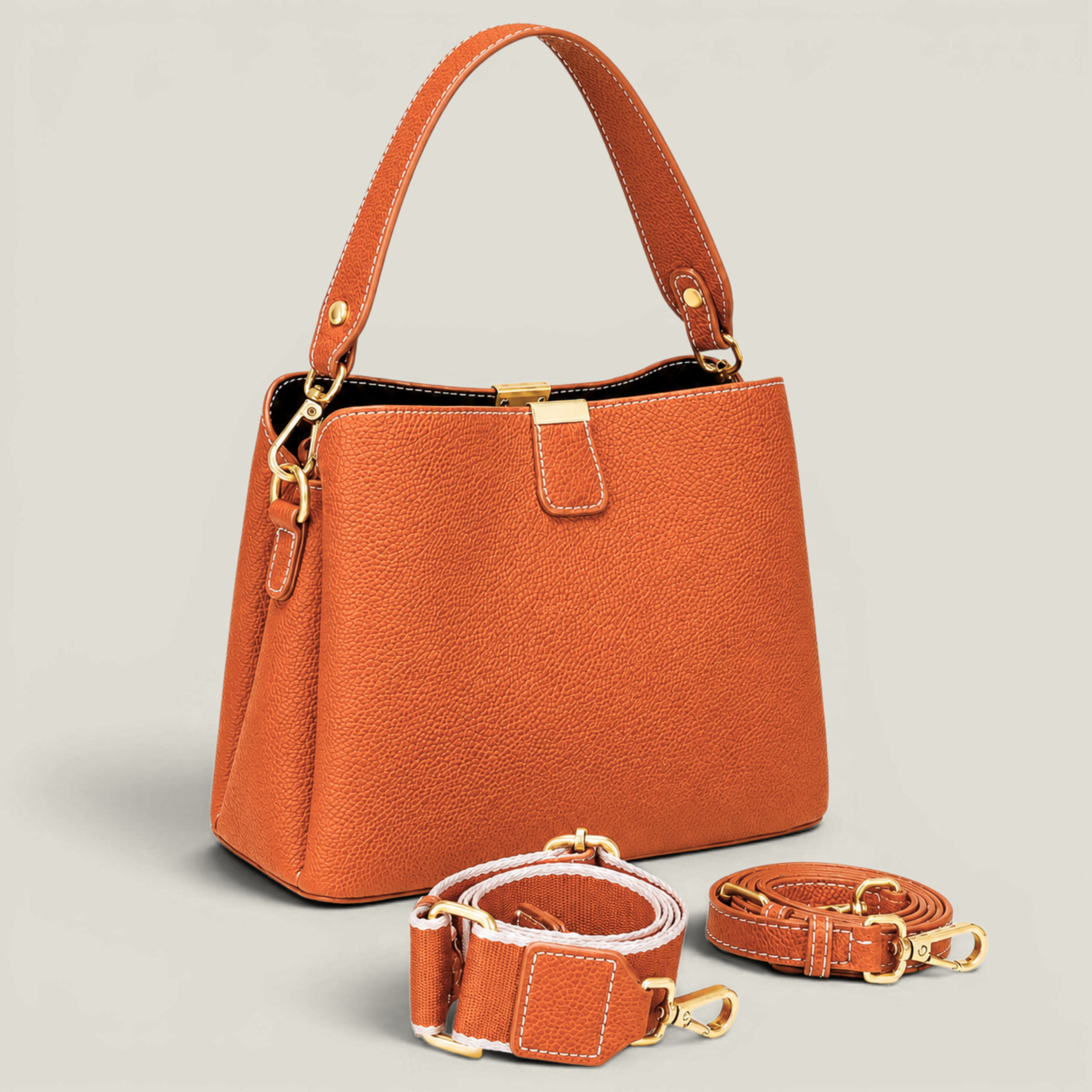Le Trio Pebbled Bag