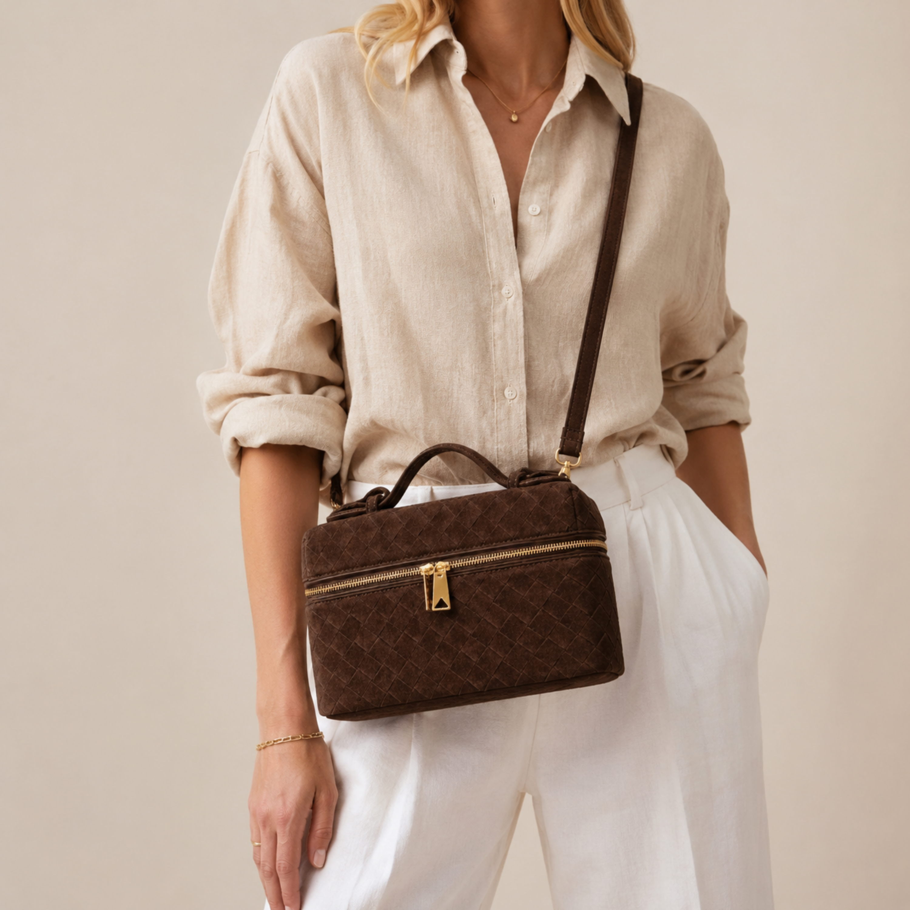 Woven Vanity Bag