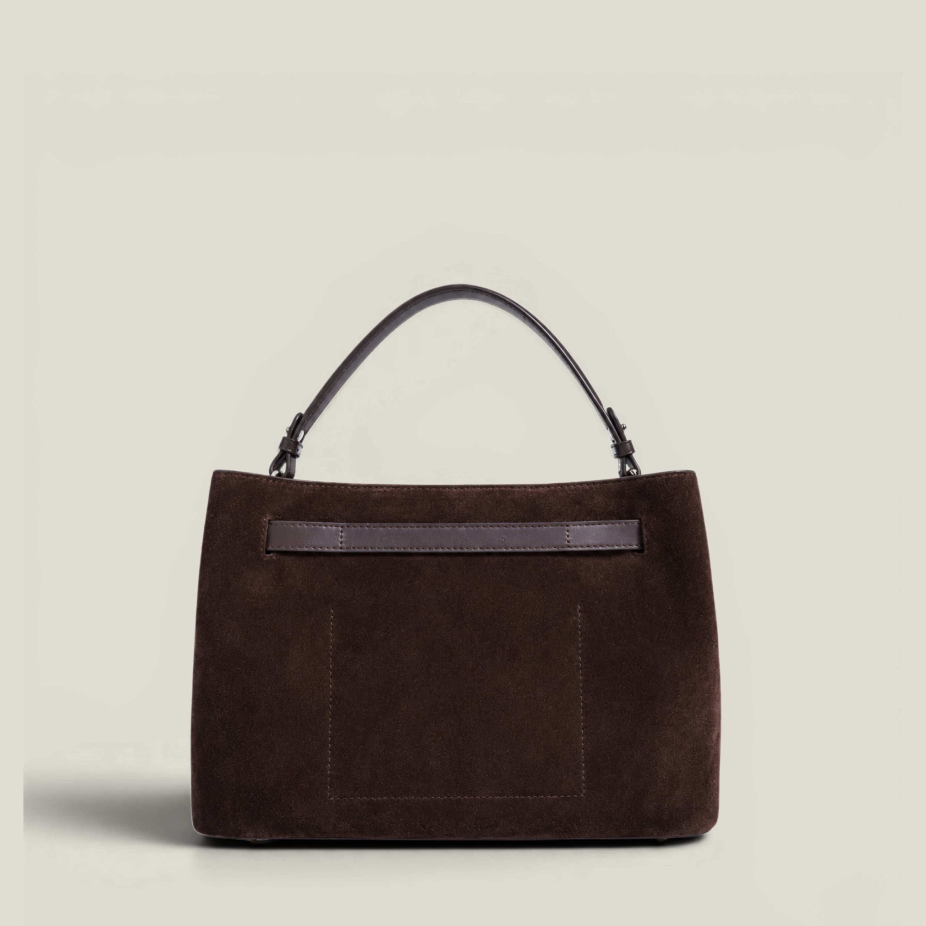 Versa-Carry Top Handle Bag in Suede
