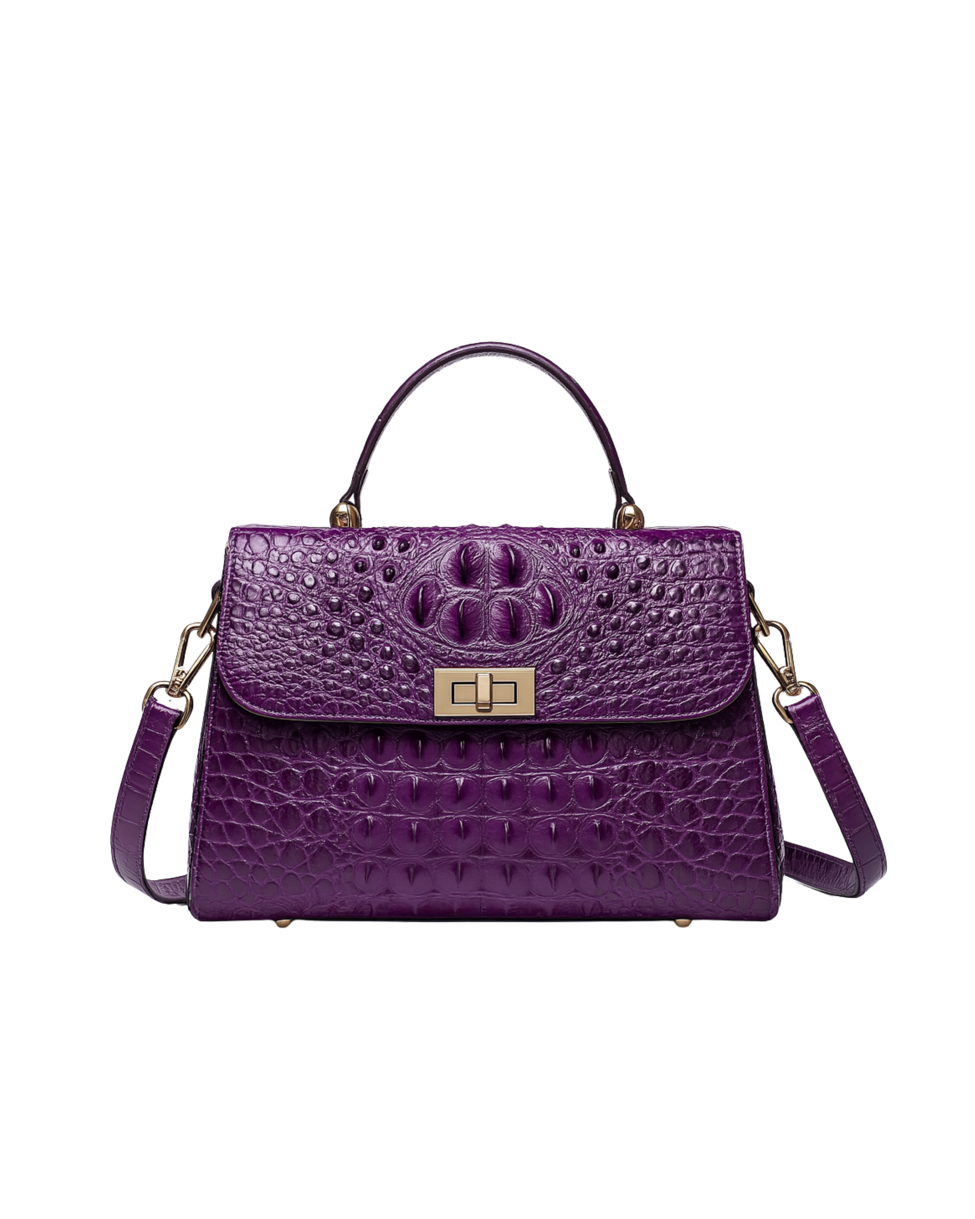 Viola Luxe Croc Satchel