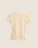 Ribbed Knit Tee