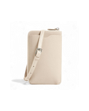 Palermo Leather Phonebag - Crème