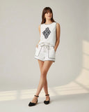 High-Strap Demi Flat