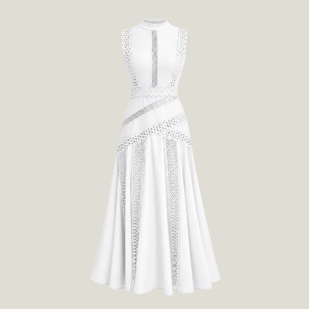 Lace-Trim Dress